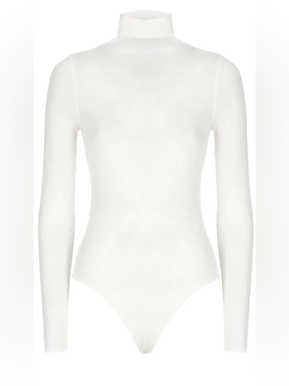 Wolford Colorado Turtleneck opaque natural bodysuit small minimalist old money